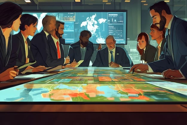 A visual depiction of a community meeting with local law enforcement, highlighting data charts demonstrating transparency and the positive outcomes of community policing initiatives falling under Local Law Enforcement and Federal Oversight: Understanding the New Guidelines.