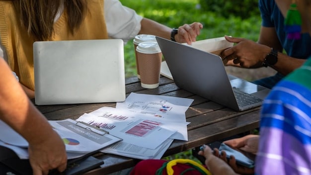 A person working on a laptop, researching federal resources and grant opportunities for their community, with documents and application forms spread out on the desk. The image conveys the effort and dedication required to effectively advocate for their local community's needs in the federal government.