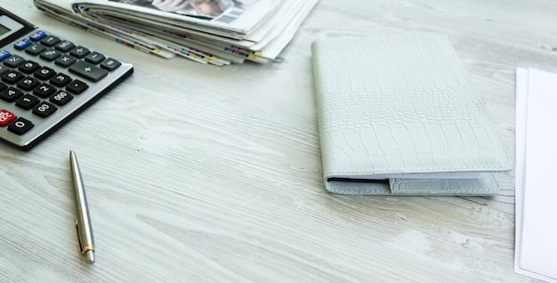 A close-up of financial documents and a calculator on a desk, with a focus on the details of calculating corporate tax rates and understanding potential changes for planning purposes, related to 'Is the Corporate Tax Rate Really Dropping to 21% in 2025? What Businesses Need to Know Now'.