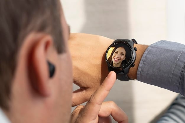 A patient wearing a suite of IoMT wearable sensors during a check-up. The sensors are wirelessly transmitting data to a monitor displaying real-time health metrics and trends. The doctor is reviewing the data on a screen, adjusting the sensor settings, and communicating with the patient. The room has a modern and technologically advanced look.