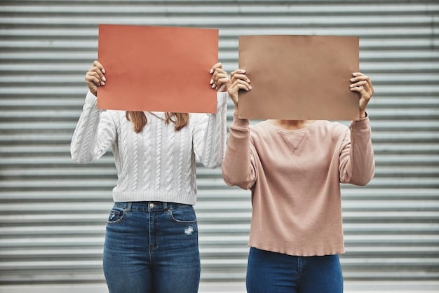 A split image, with one side showing protestors holding signs advocating for free speech and the other side showing a person looking at their phone concerned, representing issues around online privacy. The image relates to the key areas affected by proposed constitutional amendments that ask, how will the proposed constitutional amendments impact your rights in 2025?