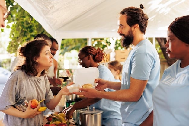 A local restaurant bustling with customers during a community event, showing diverse groups enjoying meals and drinks.